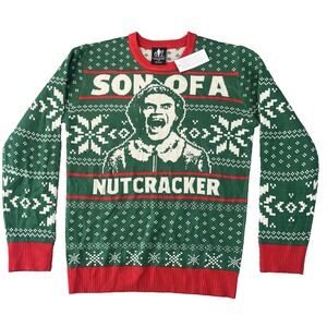 NEW Elf Movie Buddy SON OF A NUTCRACKER Holiday Sz S Ugly Christmas Sweater‎